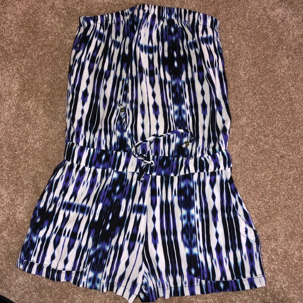 strapless romper